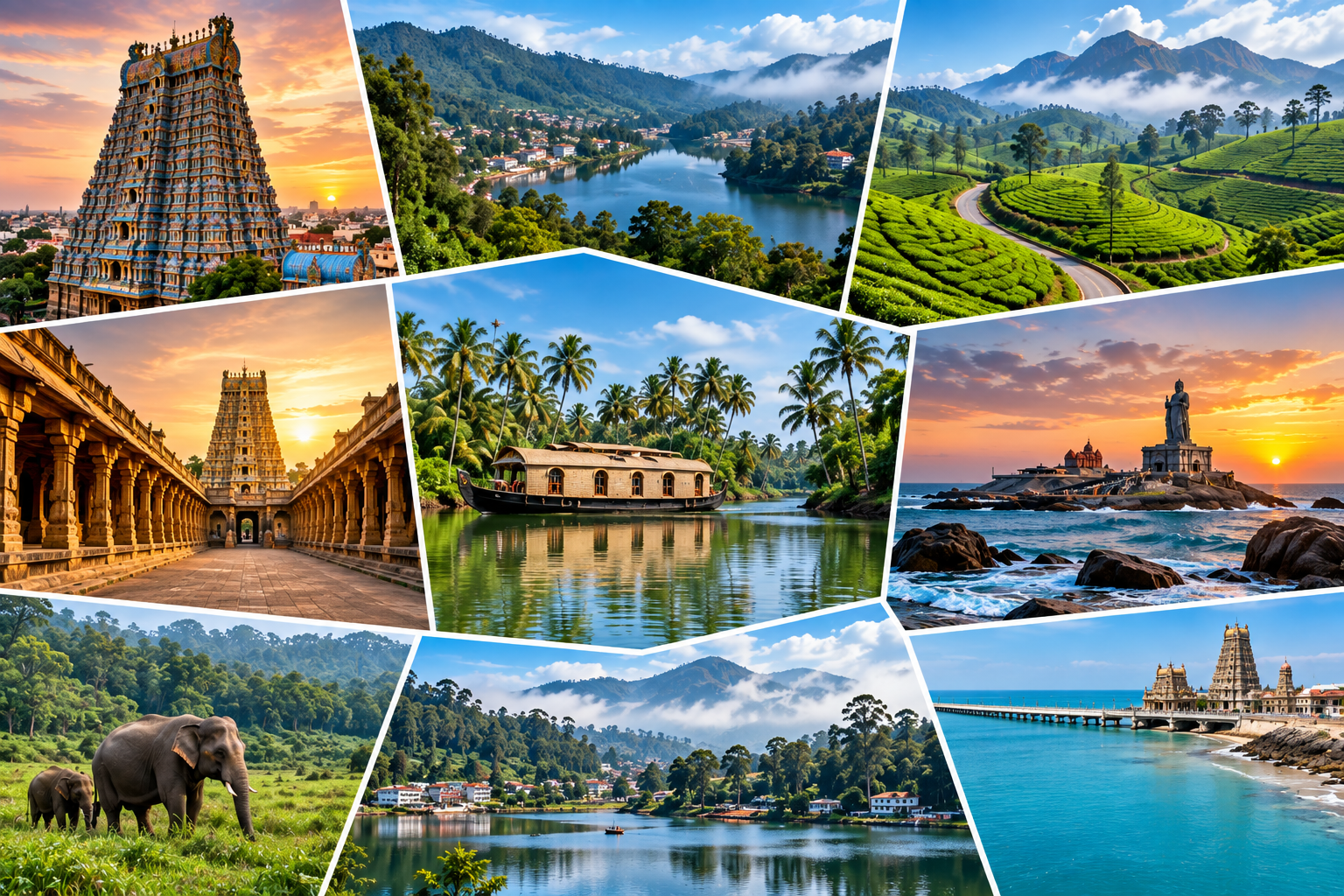Travel across South India