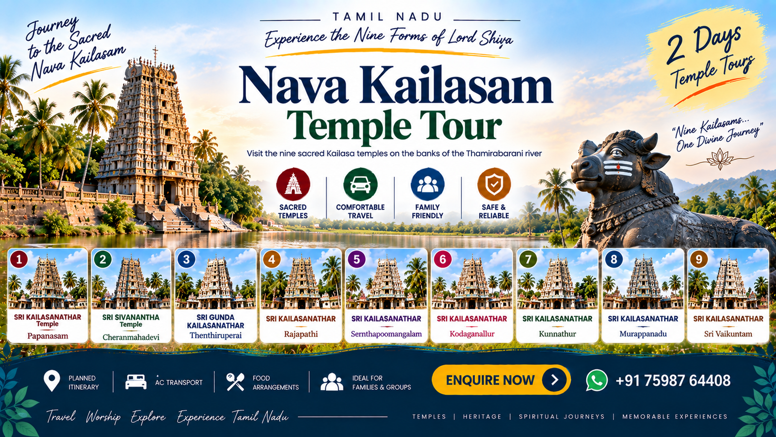 Nava Kailasam Temple Tour